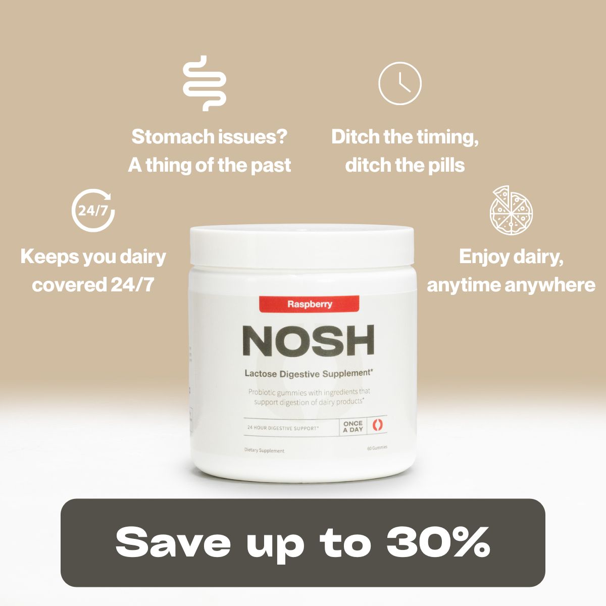 NOSH - Lactose Digestive Gummies