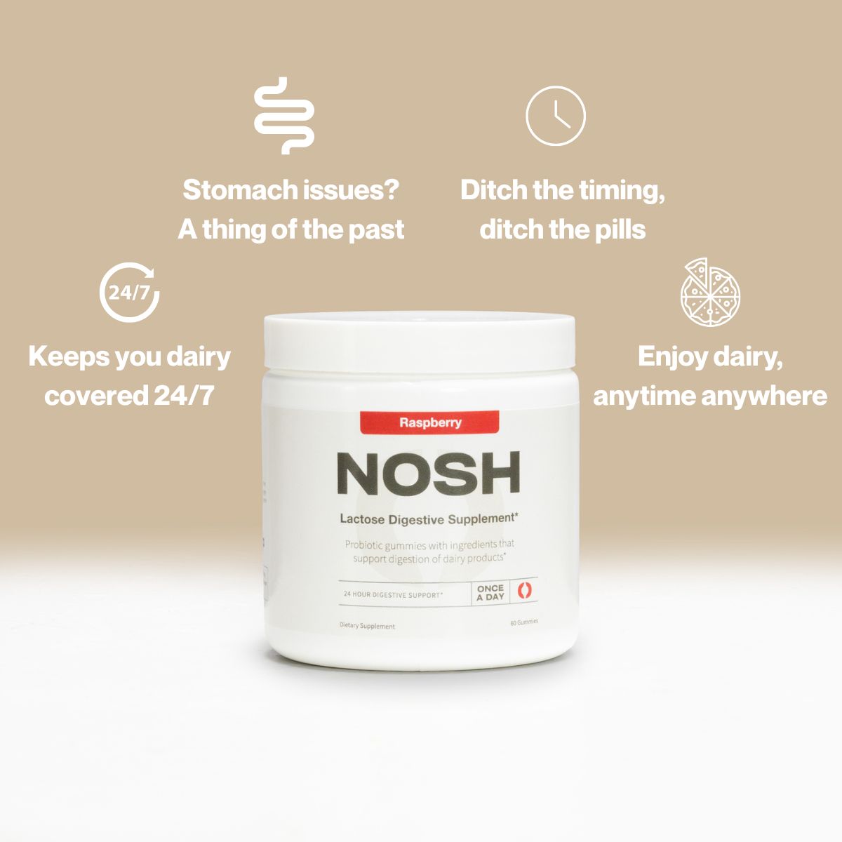 NOSH - Lactose Digestive Gummies
