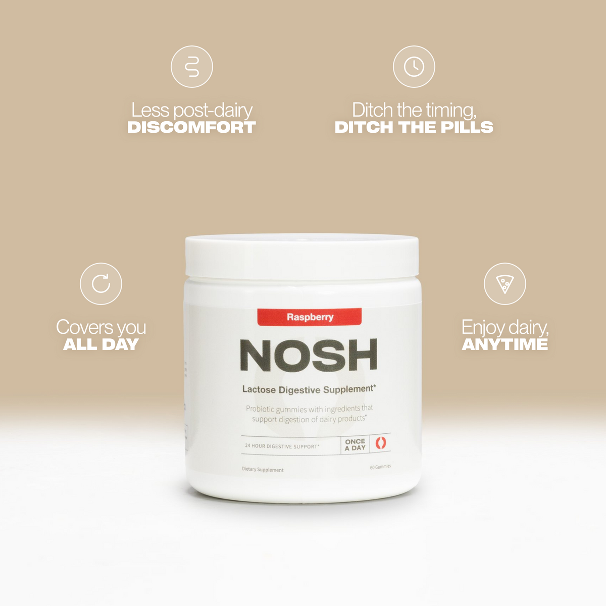 NOSH - Lactose Digestive Gummies