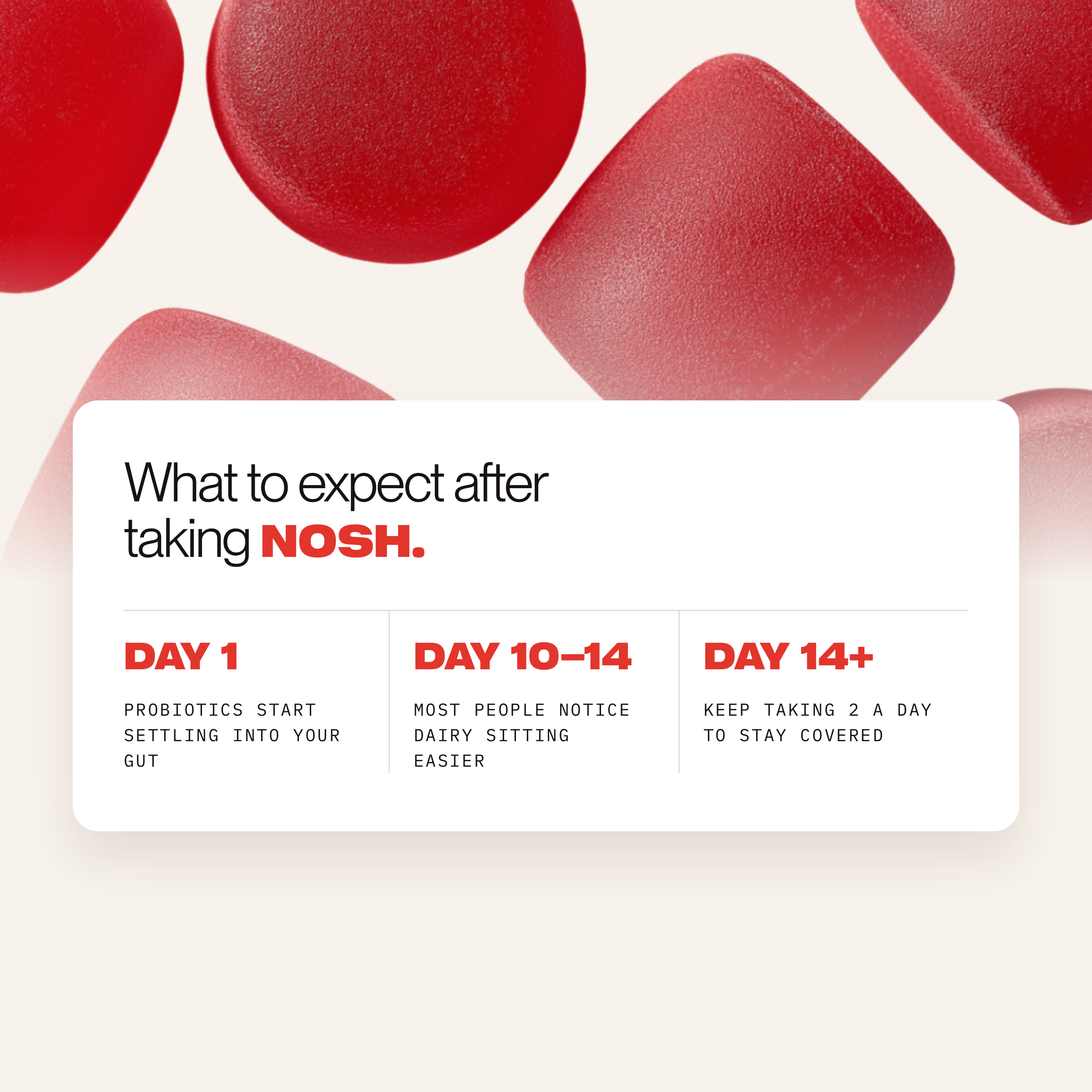 NOSH - Lactose Digestive Gummies