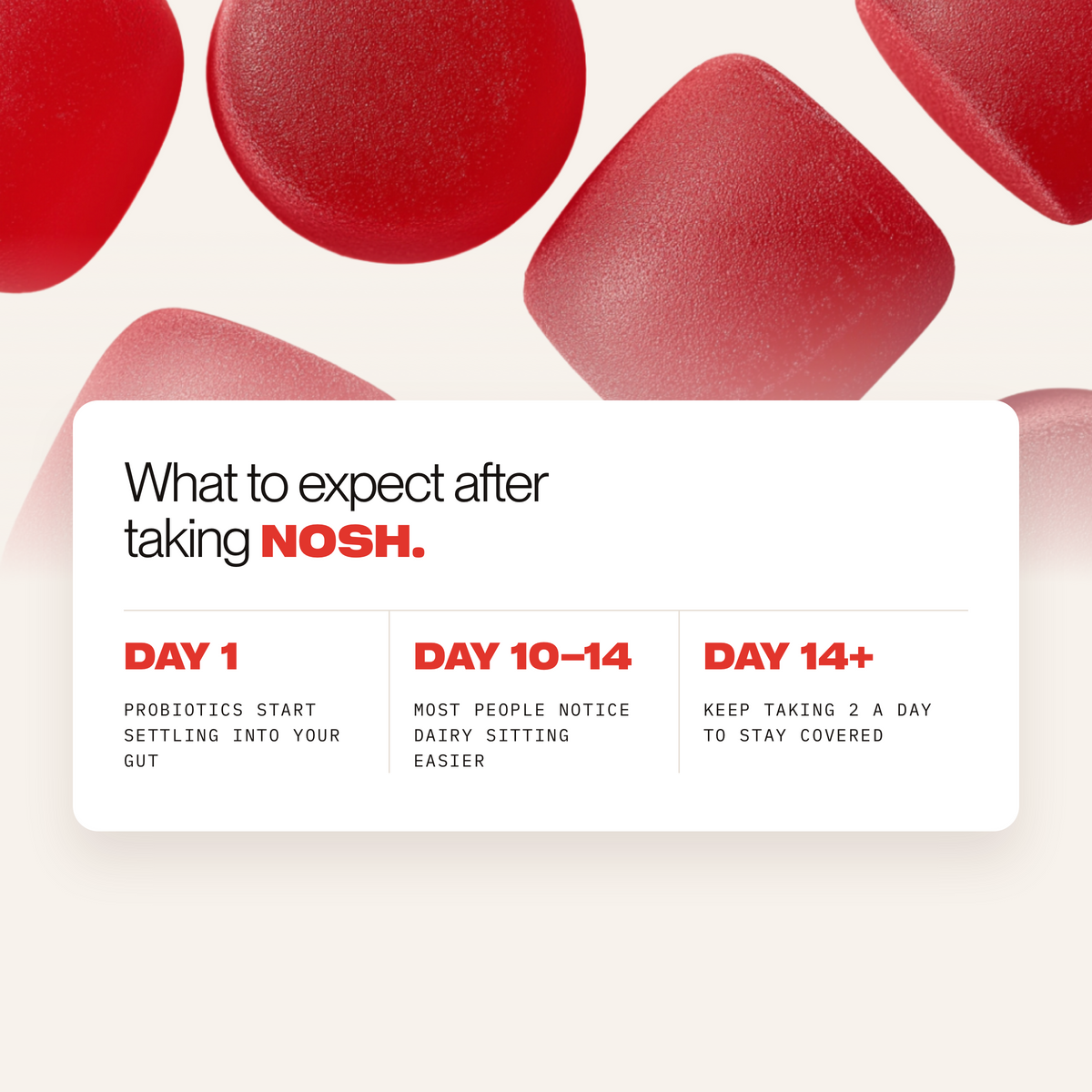 NOSH - Lactose Digestive Gummies
